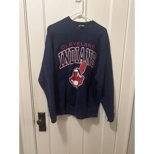 Vintage Cleveland Indians Sweater Mens Large MLB Baseball Starter Crewneck 90s